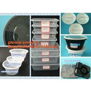 Japanese Packaging Round Disposable Soup Salad Food Container Plastic Microwave