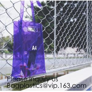 Custom Clear Transparent Holographic Iridescent Ladies Vinyl Tpu Shopper Women