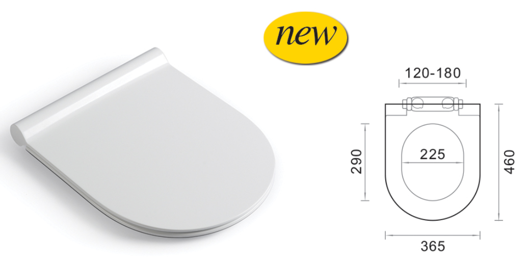 Polypropylene Wc European Plastic Toilet Seat Cover With Sustainable Characteristics