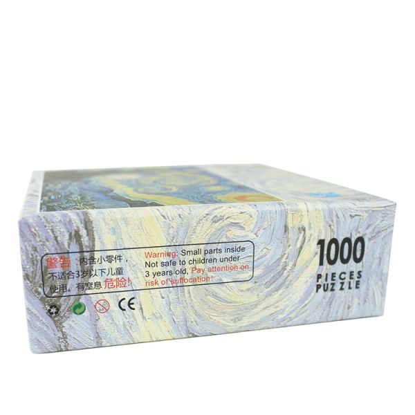 Wholesale Custom Sublimation 1000pcs Cartoon Paper Jigsaw Puzzle for Children Adults