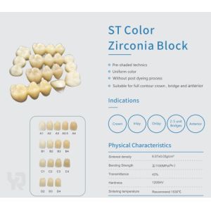 Yucera ST color Dental Zirconia Discs Perfectly Paired with Our High Quality