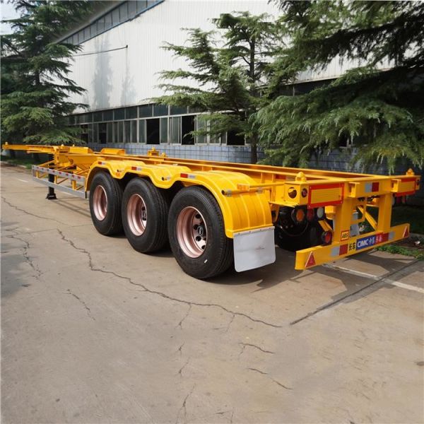 Buy 40 Feet Cargo Intermodal 12400mm Container Trailer Chassis at wholesale prices