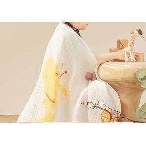 Antibacterial 32S Printed Gauze Fabric 100% Bamboo Swaddle Blanket