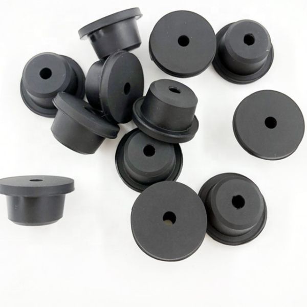 Buy Custom Silicone Molded Rubber Parts Black Silicone Plug at wholesale prices