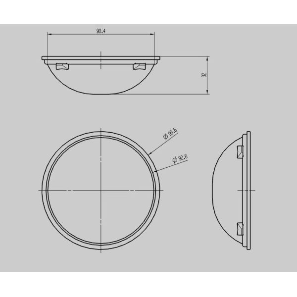 Round Proofer Cups Out Diam.198.7mm Food Grade Prover Pocket Dough