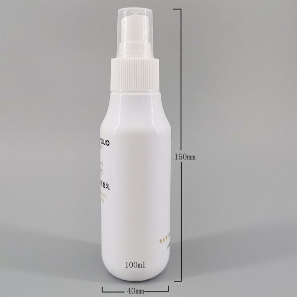 150mm White Spray 3.5oz Lotion Makeup Packaging Bottle