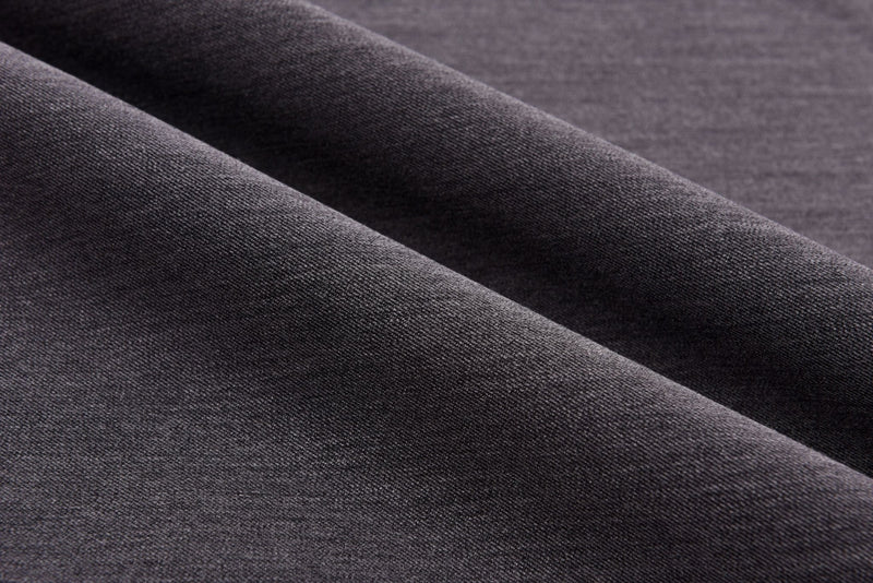 Jinsuo Grey Melange 4 Ways Stretch Woven Fabric with Medium Weight and 130*70 Density