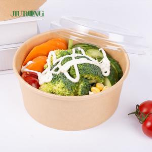 Disposable Biodegradable Paper Bowl With Lid