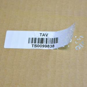 Quality Unique Barcode VOID Security Labels Variable Serial Number Polyester Material for sale