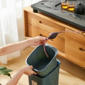 Tea Leaves Bucket Rubbish Plastic Dustbin For Kitchen Waste