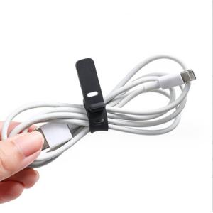 Colorful Silicone Strap Cable Holder Organizer for Moulding Food Grade USB