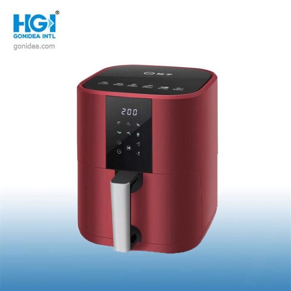 Buy Red Digital Touch Screen Smart 5L Deep Air Fryer With Trivet at wholesale prices
