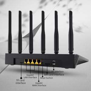 Plastic Black Wifi 6 802.11 AX Router Wireless 1800Mbps IPQ600 CPU For Home
