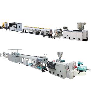 China SIEMENS Motor PVC Pipe Machine Plastic Extrusion Line High Automatic on sale