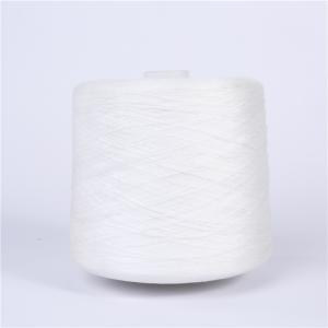 Industrial 100% Ring Spun Polyester Yarn Plastic Tube Good Evenness For Dyeing