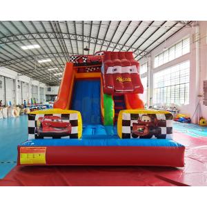 0.55mm PVC Commercial Inflatable Slide Crazy Car Bounce House