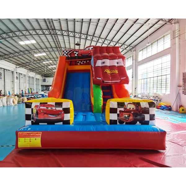 Buy 0.55mm PVC Commercial Inflatable Slide Crazy Car Bounce House at wholesale prices