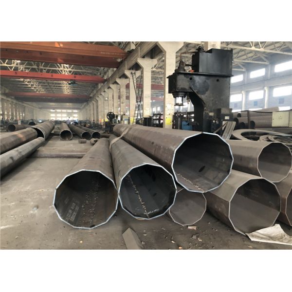 Octagonal Street Light ASTM573 Power Transmission Poles