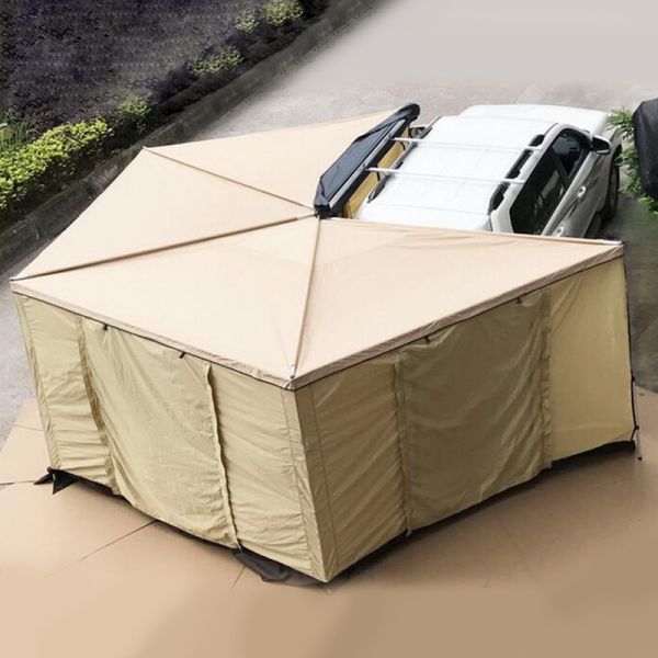 Buy 270 Degree Retractable Car Top Camping Tent Sunproof Waterproof at wholesale prices