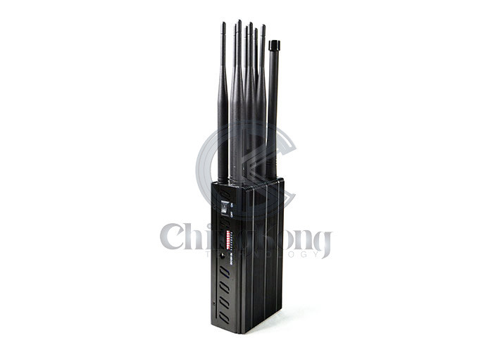AC 110 -220V High Gains 8 Antennas Handheld Signal Jammer