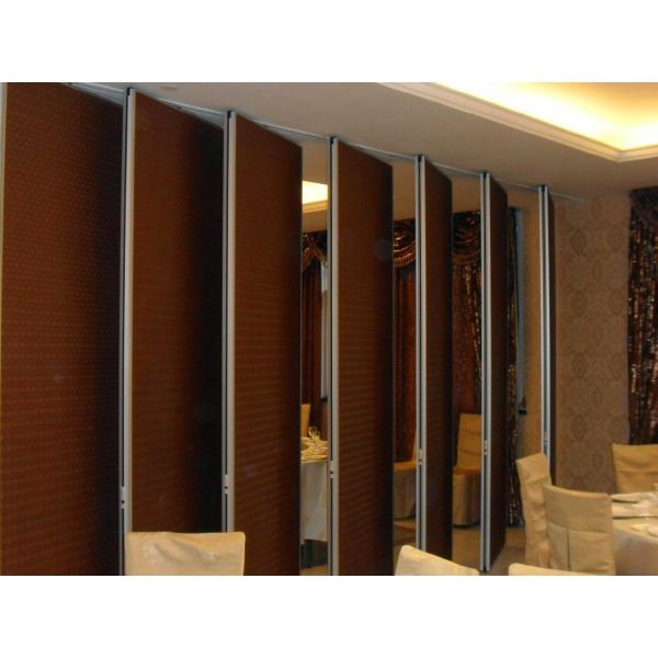 Floor To Ceiling Acoustic Room Dividers / Soundproof Movable Folding Room Partitions
