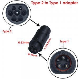 Quality J1772 EV Adapter Type 2 to Type 1 EV Adaptor Socket for sale