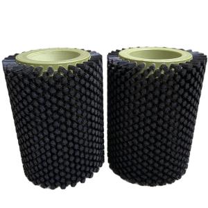 China 200mm Length Small Nylon Hollow Cylindrical Roller Brush Cleaning Wheel on sale