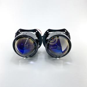 China 8000K 110 W Dual LED Projector Lens H4 H7 9005 9006 Blue Car Headlight Bulb on sale