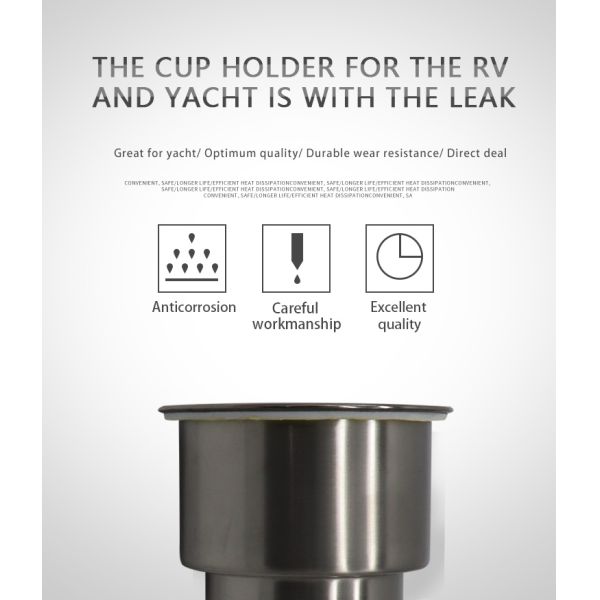 Marine Hardware Boat Accessories Stainless Steel Drink Cup Holder is also compatible for the campervan RV van