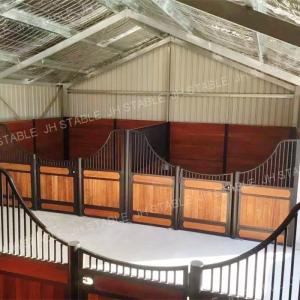 Indoor Shelfter Roof European Horse Stables Bamboo Wood Filling