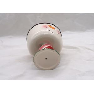 Ceramic Snowman Coffee Mug , Strong Dolomite Christmas Mugs With Feet