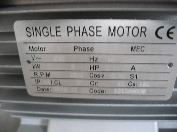 2HP Single Phase Asynchronous Motor For Air Conditioner Aluminium Shell