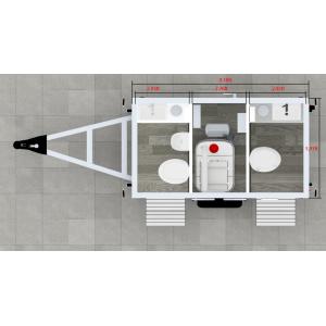 Customizable Toilet Trailer Manufacture Extruded Insulation Board/Fiberglass