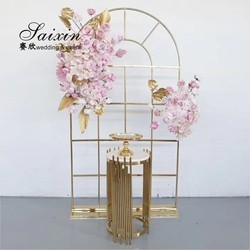 Hot sale White metal arch wedding Backdrop For Wedding Decoration stage Party