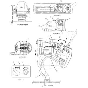 197-4279 1974279 Right Operating Handle Wiring Harness Excavator 320C