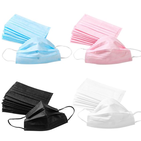 Anti Smog 3ply Disposable Protective Blue Face Mask Pm 2.5 Nonwoven