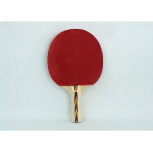 Sports Equipment Table Tennis Paddles Linden Plywood With Long Coloured Handle