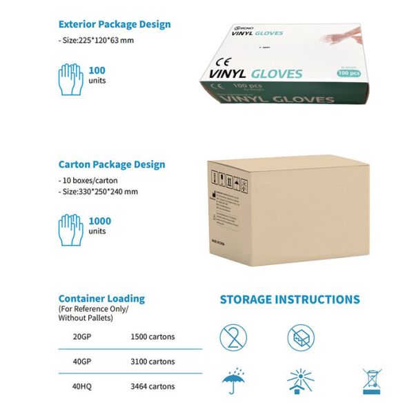 PVC Smooth Touch Disposable Vinyl Gloves Powder free Anti cut OEM & ODM