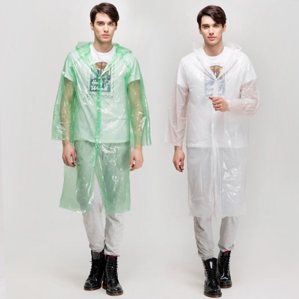 Buy Emergency Disposable Plastic Lab Coats With Buttons Water Resistant at wholesale prices