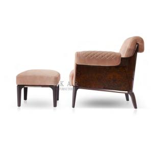 Modern Leather Relaxing Italian Design Armchair Upholstered Chair W006SF11A