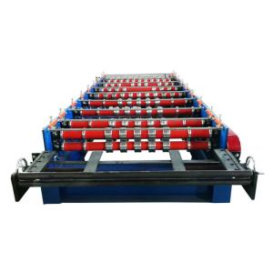 High Strength Roofing Sheet Roll Forming Machine Manual Control Frame Material