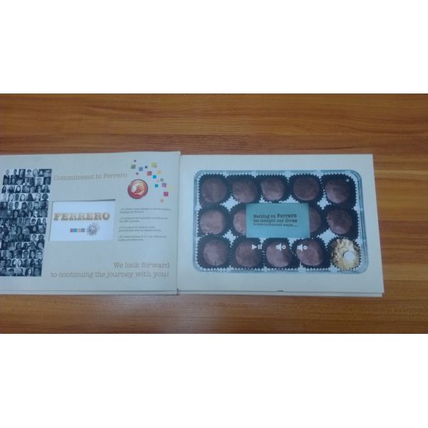 Multi Player Automatic Video Gift Card Video Leather Production Business Cards