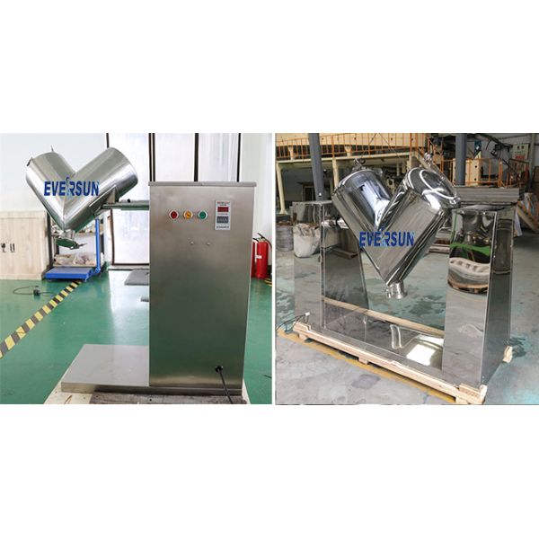 V Shaped Dry Powder Mixing Machine V Type Mixer For Food Mixture