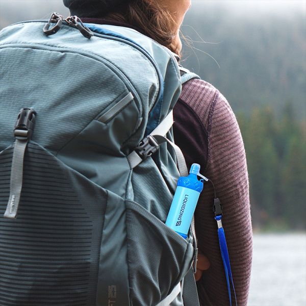 LIQUIDZING Water Purifier Filter BPA Free ABS Survival Drinking Straw