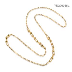 China 14k Gold Stainless Steel Layered Necklace Multiple Chain Stackable Necklace on sale