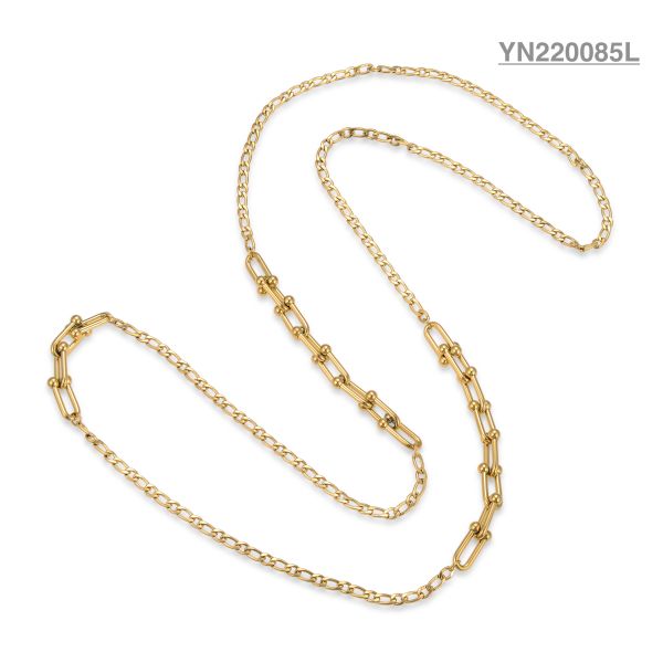Buy 14k Gold Stainless Steel Layered Necklace Multiple Chain Stackable Necklace at wholesale prices