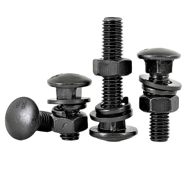 Buy Black ZP HDG Hot Dip Galvanized DIN603 Grade 4.8 8.8 10.9 12.9 Carriage Coach Bolt at wholesale prices