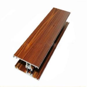 Extrusion Aluminum Window Profiles Wood Effect Powder Coatings