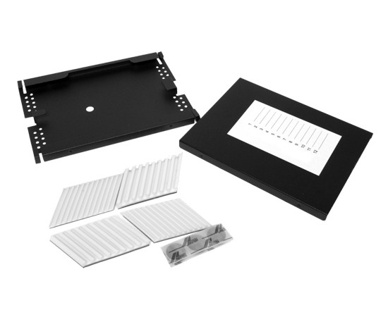 12-position-aluminum-splice-tray-adhesive-back-fiber-insert-design-7x4.75x0.5-in