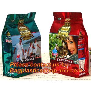Pet Dog Food Bag for Dog Food Packaging,resealable zipper stand up pet food bag